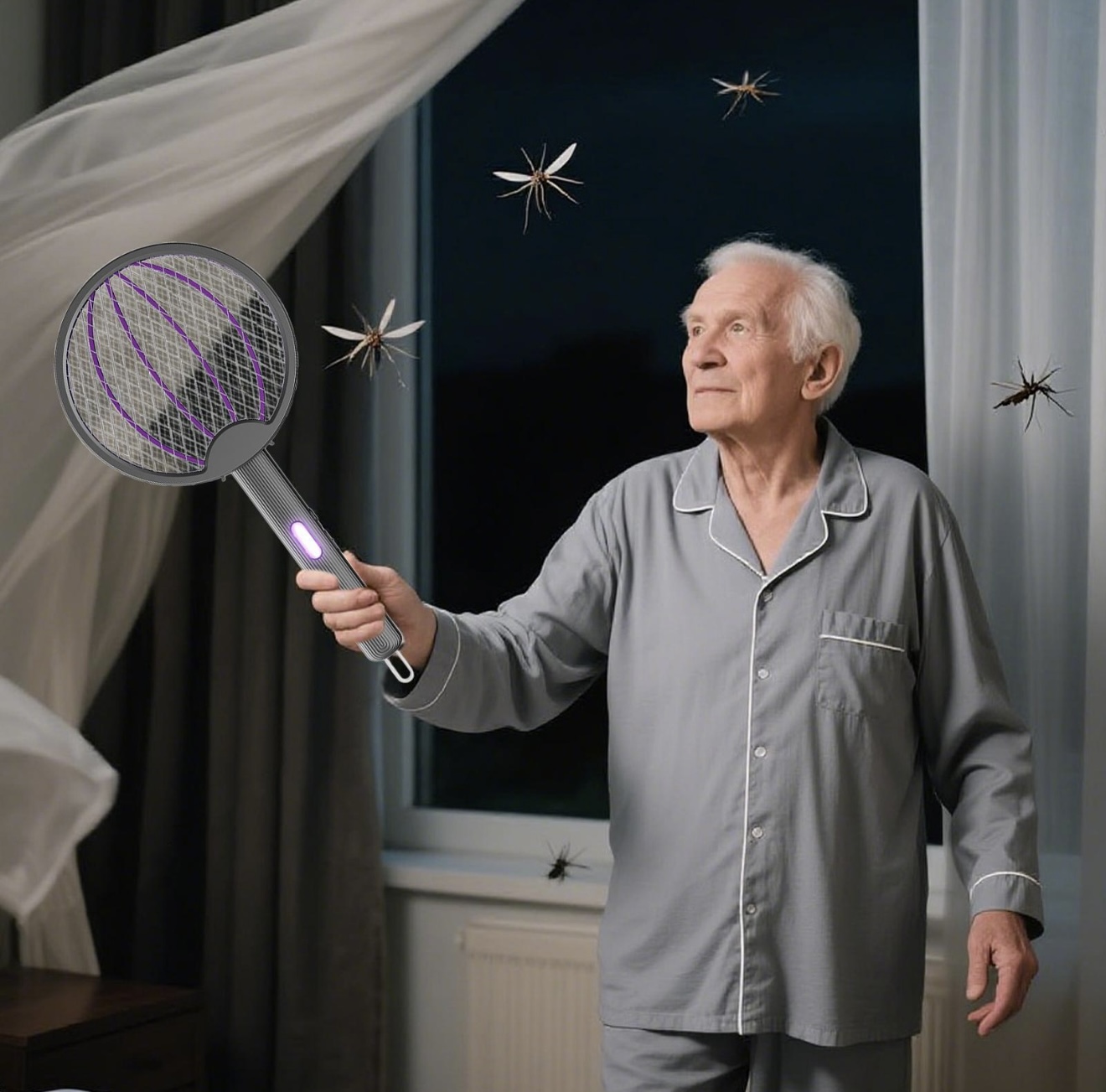 Miniatura 7 de RAQUETA MATA MOSCAS 3 EN 1